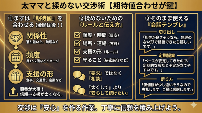 太ママと揉めない交渉