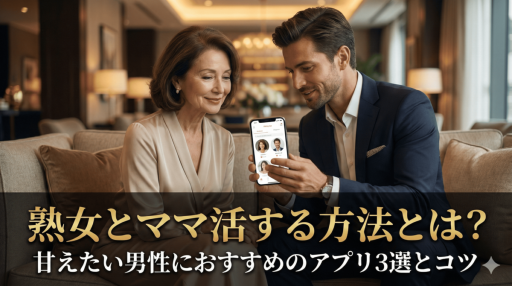 熟女とママ活する方法とは？