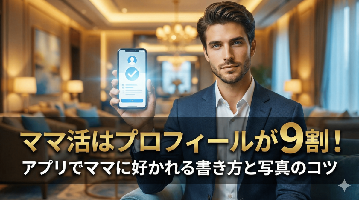 ママ活はプロフィールが9割!アプリでママに好かれる書き方と写真のコツ