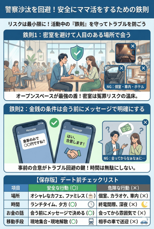 安全にママ活をするための鉄則