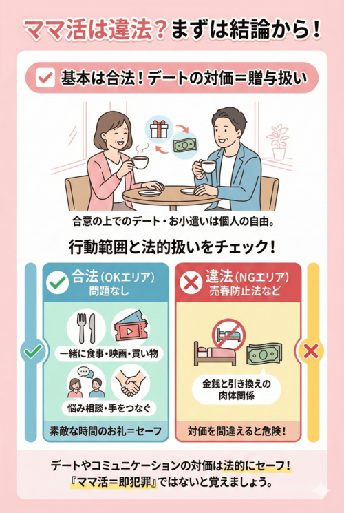 ママ活って本当は違法なの？